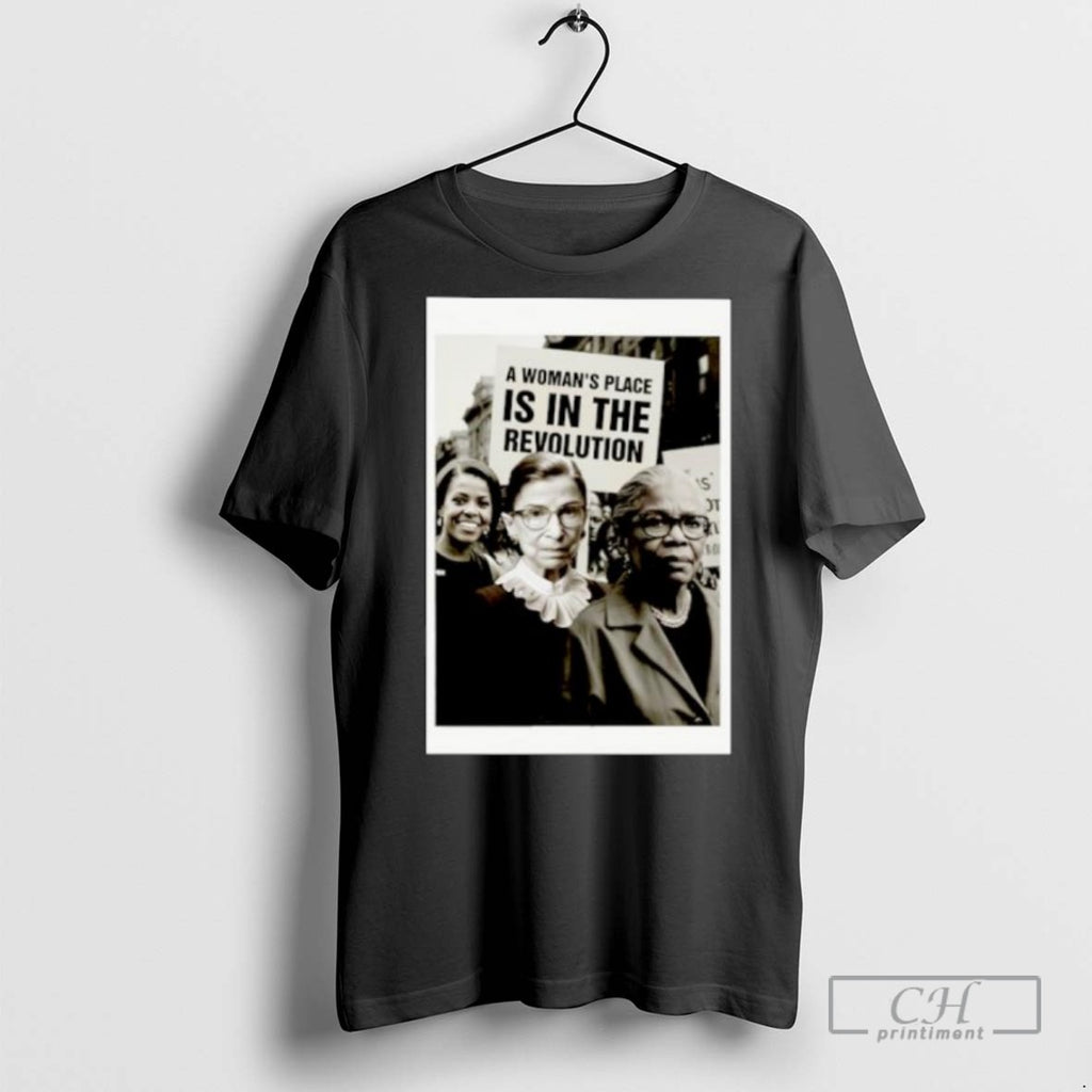 A Womans Place Is In The Revolution Ornaments T Shirts