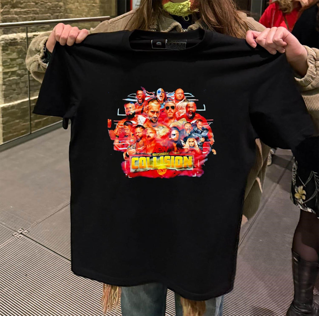 AEW Saturday Collision TNT Pro Wrestling Stars shirt