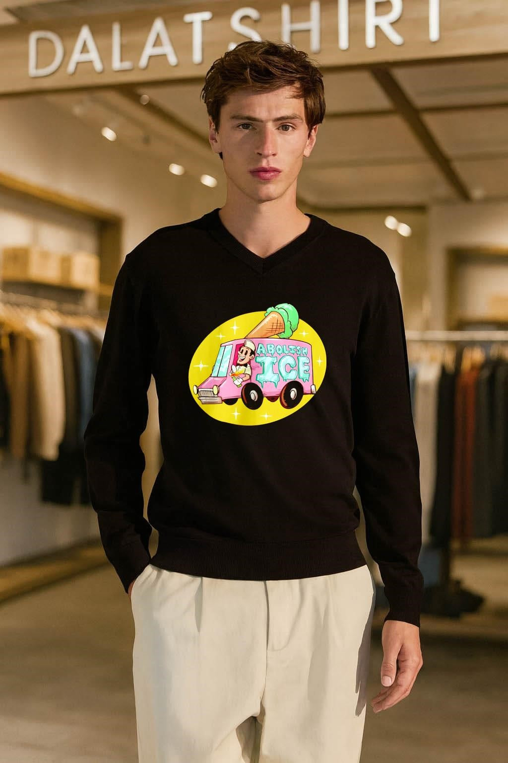 Abolish Ice Cream Truck Molotov Cocktail Man shirt