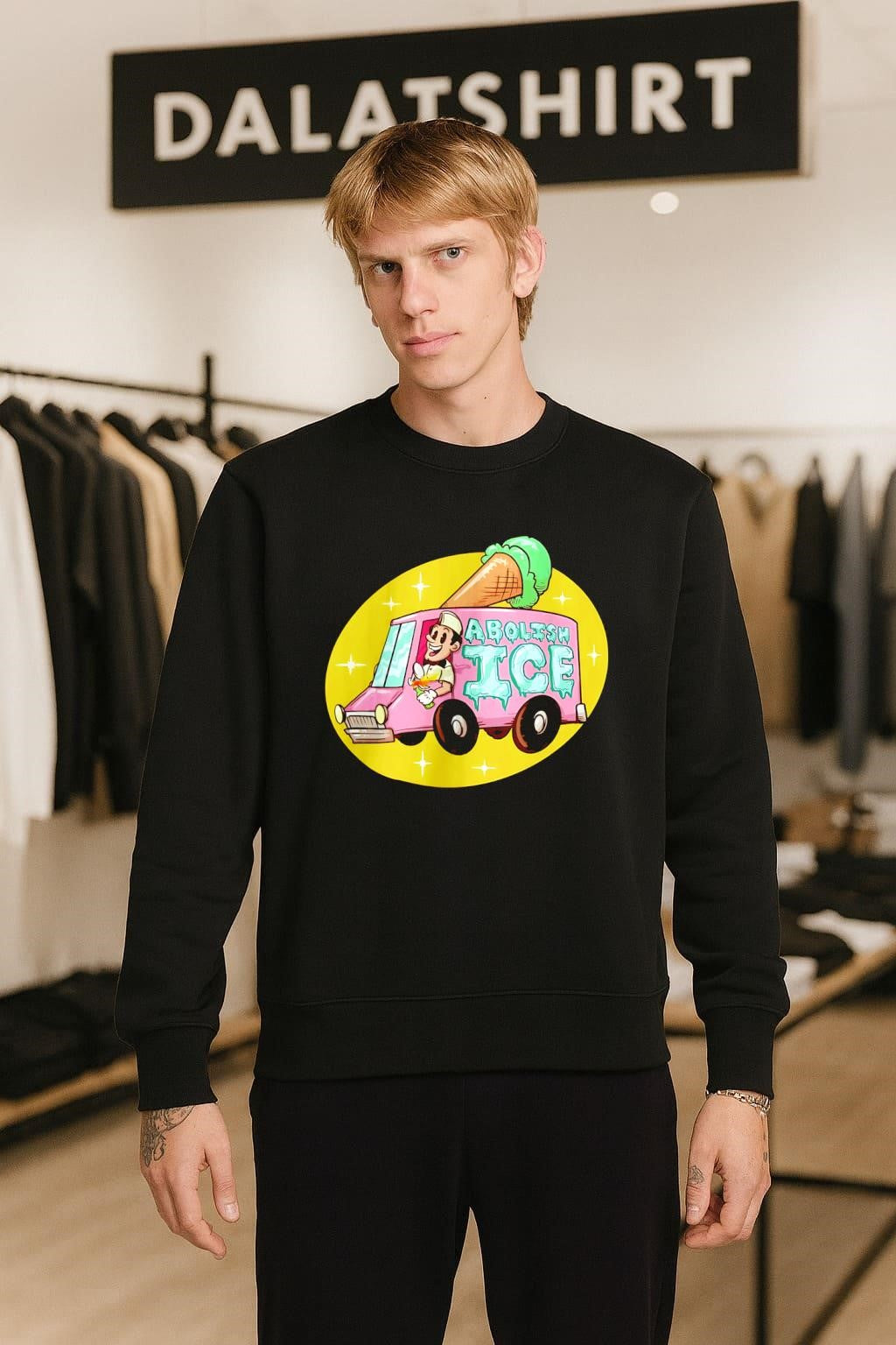 Abolish Ice Cream Truck Molotov Cocktail Man shirt