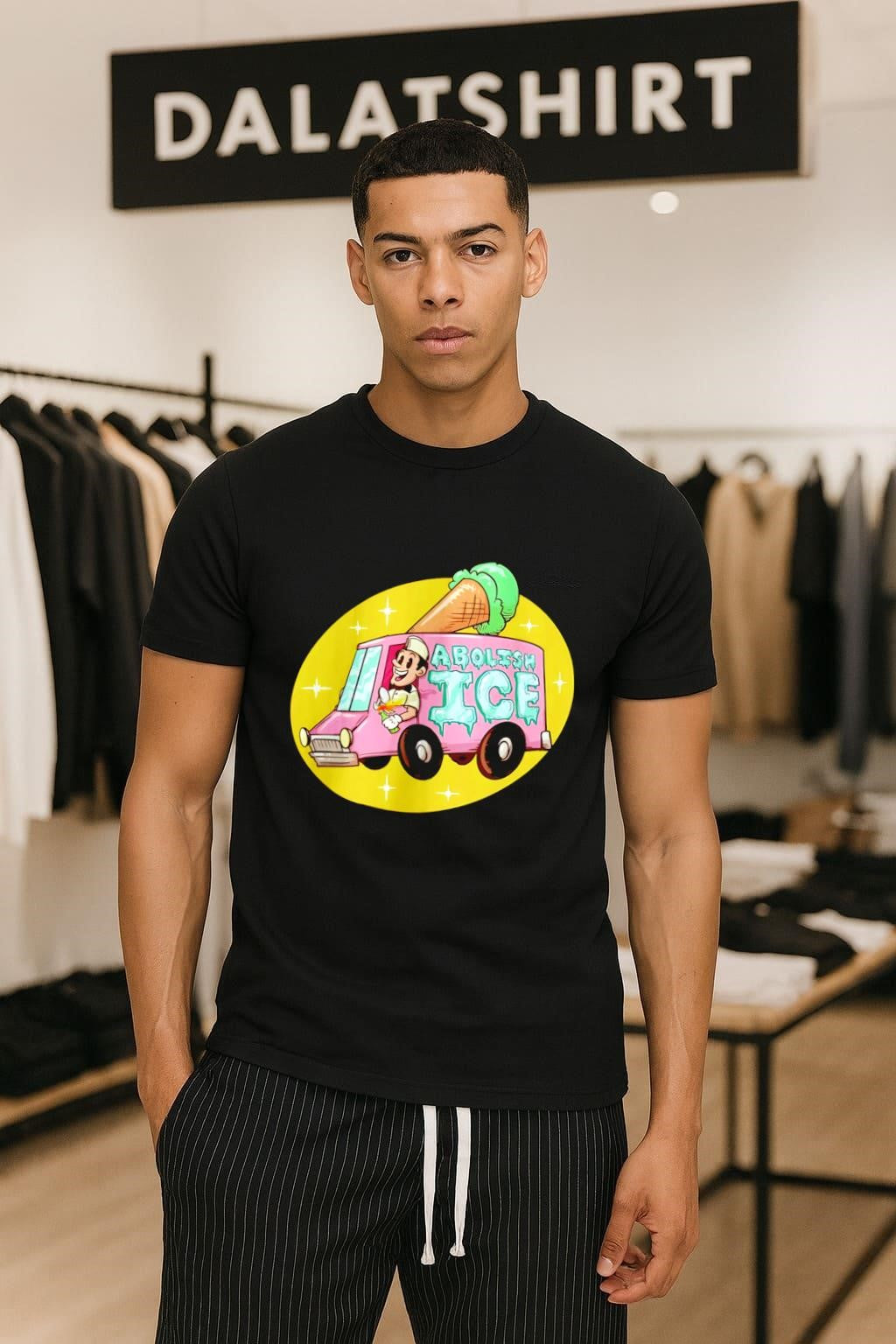 Abolish Ice Cream Truck Molotov Cocktail Man shirt