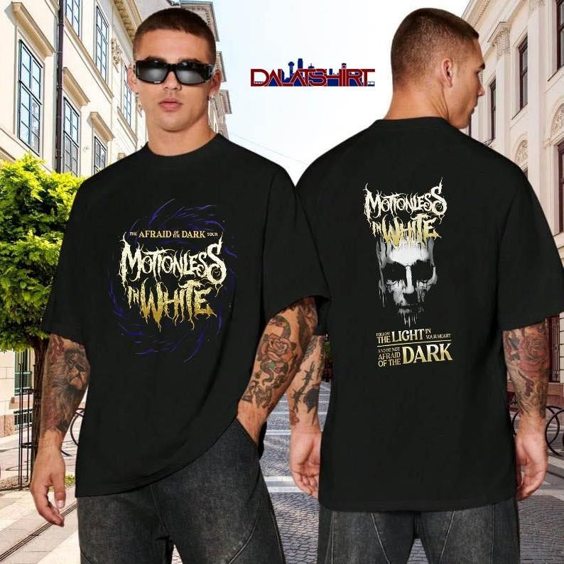 Afraid of the Dark Motionless In White 2026 tour shirt