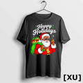 African American Santa Claus Black Happy Holidays 2025 Tshirts Sweater