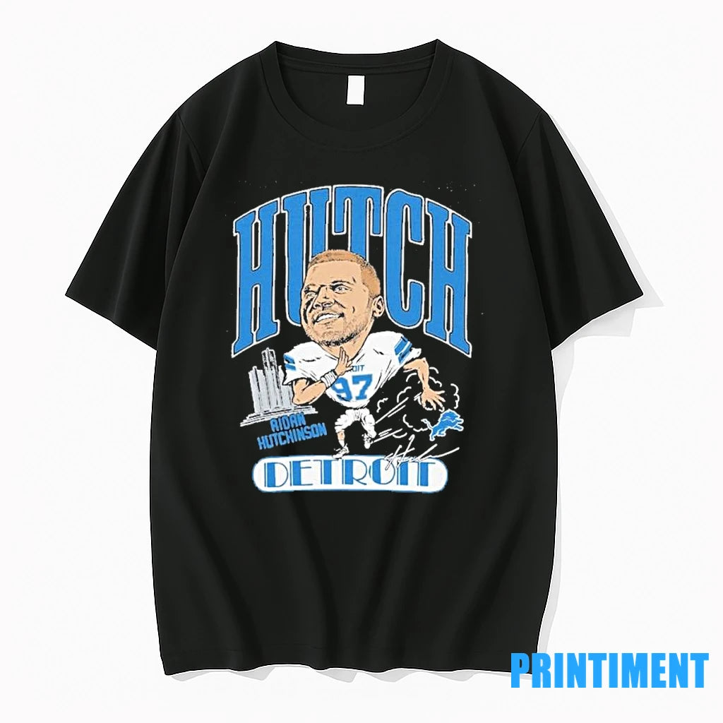 Aidan Hutchinson Detroit Lions Hutch Caricature Player Tshirts Sweater