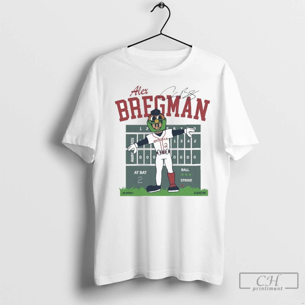 Alex Bregman Boston Red Sox At Bat Ball Strike T Shirts