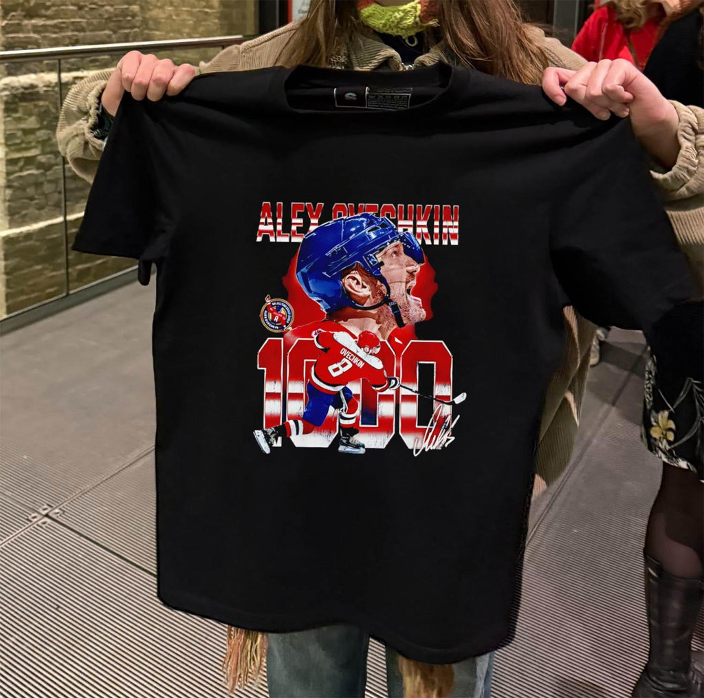 Alex Ovechkin Washington 1000 Goals Digitally Printed Graphics shirt