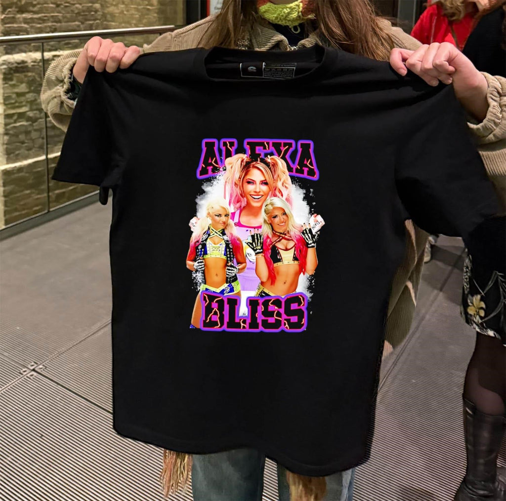 Alexa Bliss Pink and Purple Wrestling Tribute shirt