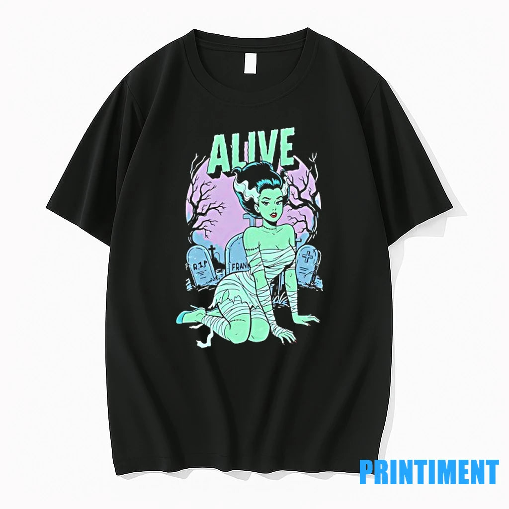 Alive Bride Of Frankenstein Halloween Tshirts Sweater