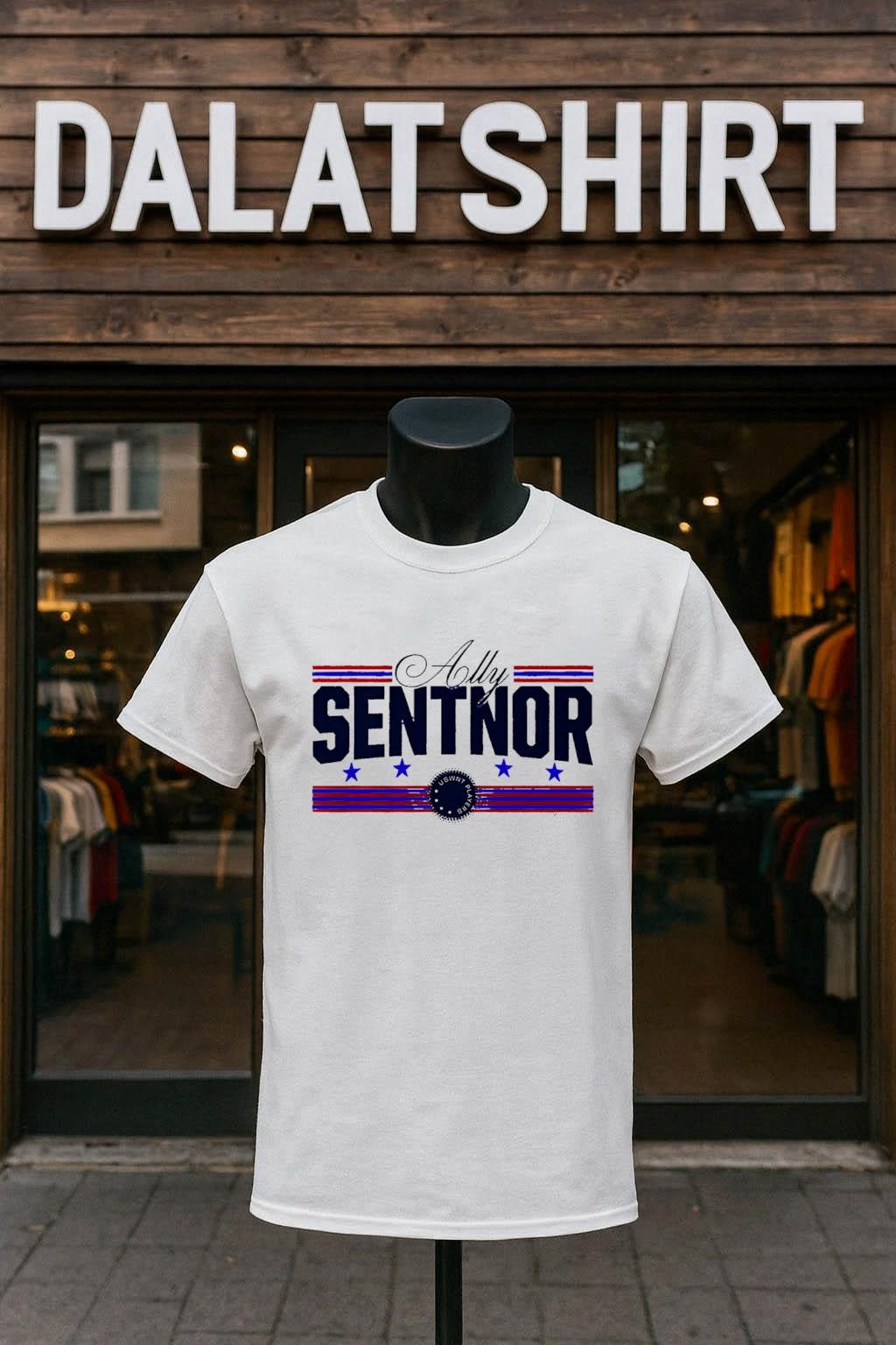 Ally Sentnor USWNT Players stars and stripes graphic shirt