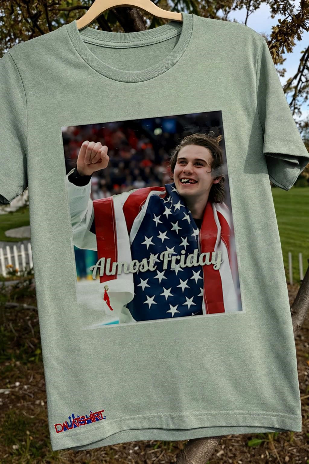 Almost Friday Jack Hughes USA hockey winner shirt