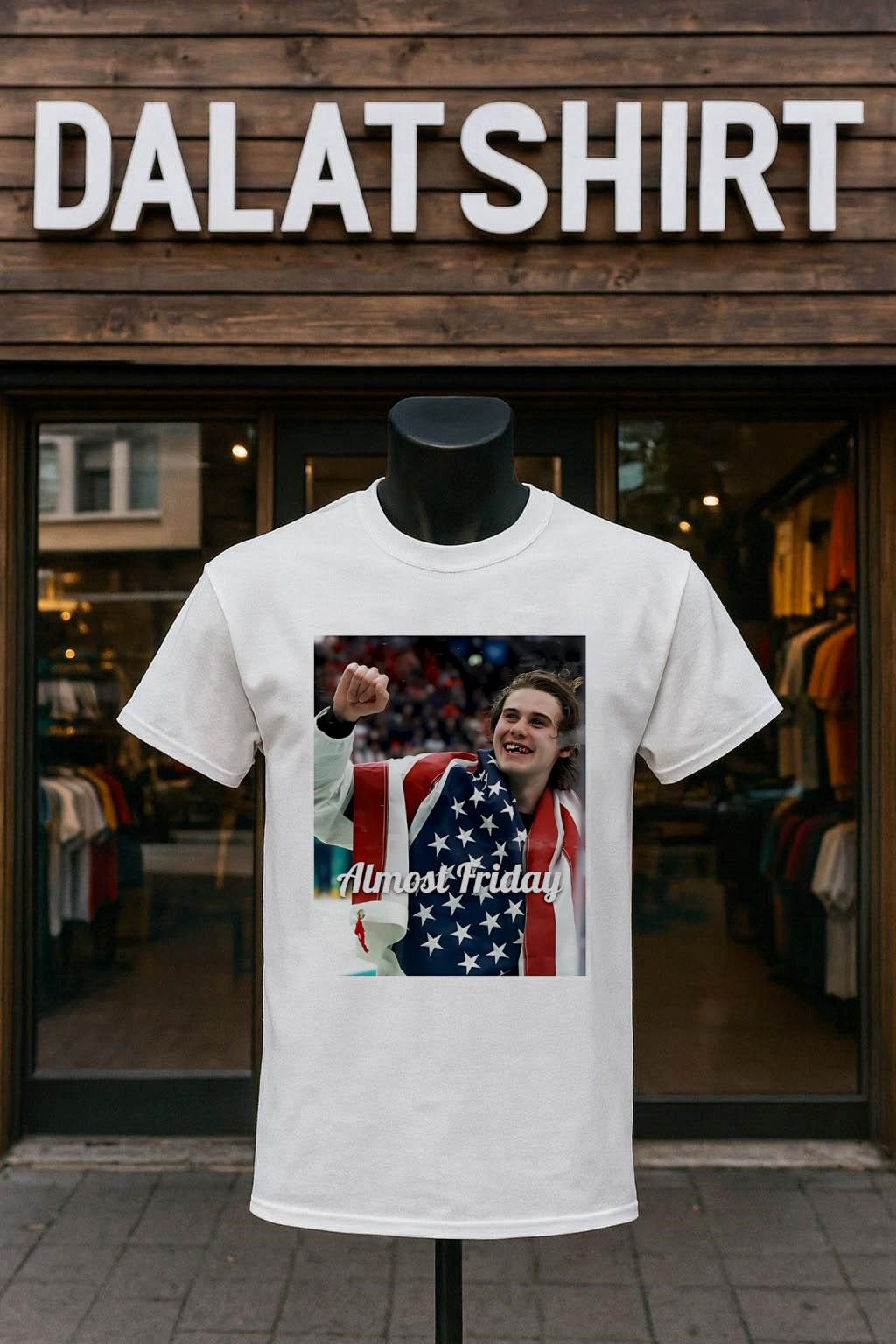Almost Friday Jack Hughes USA hockey winner shirt