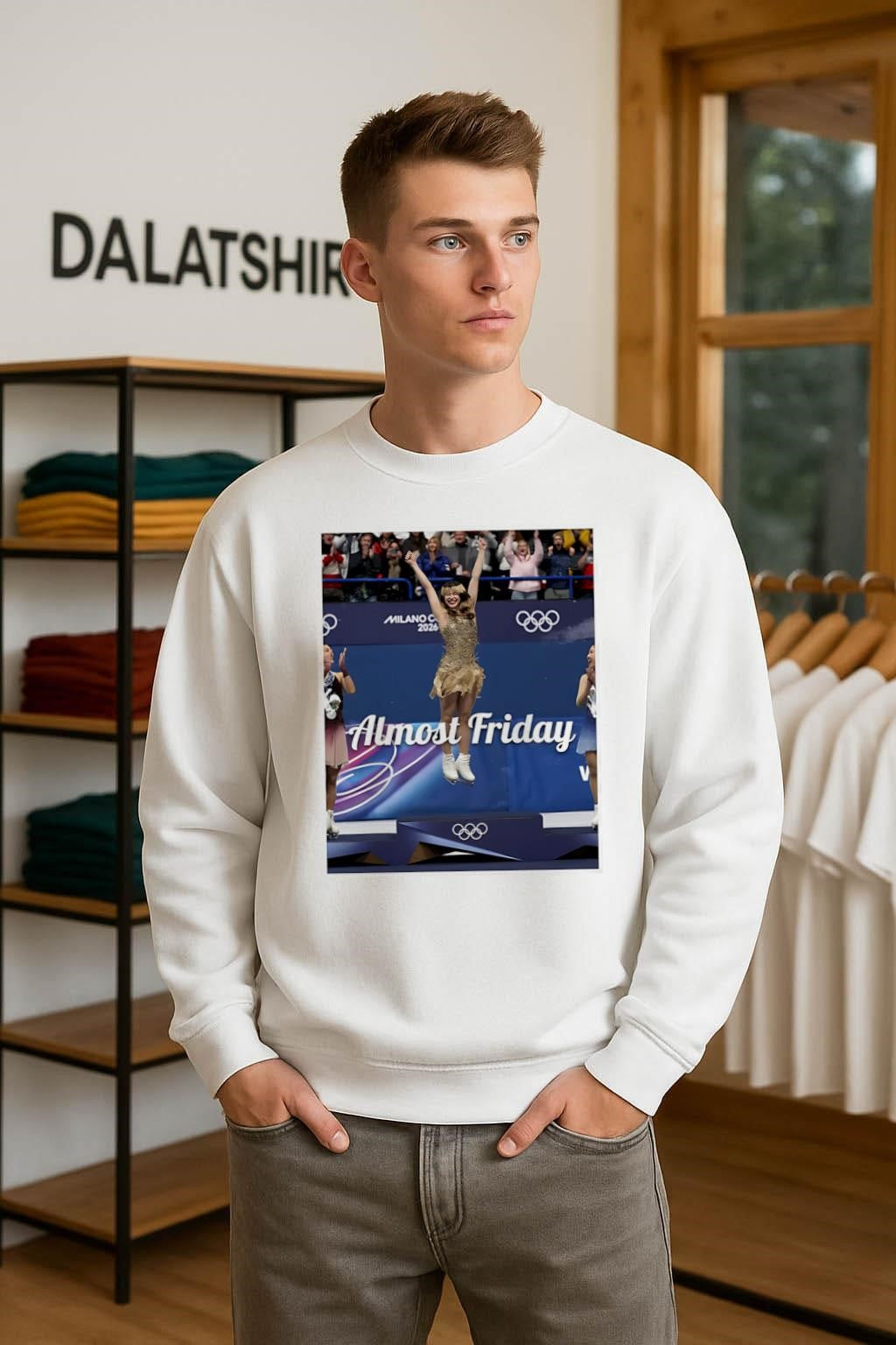 Almost Friday Milano Cortina 2026 figure skater shirt