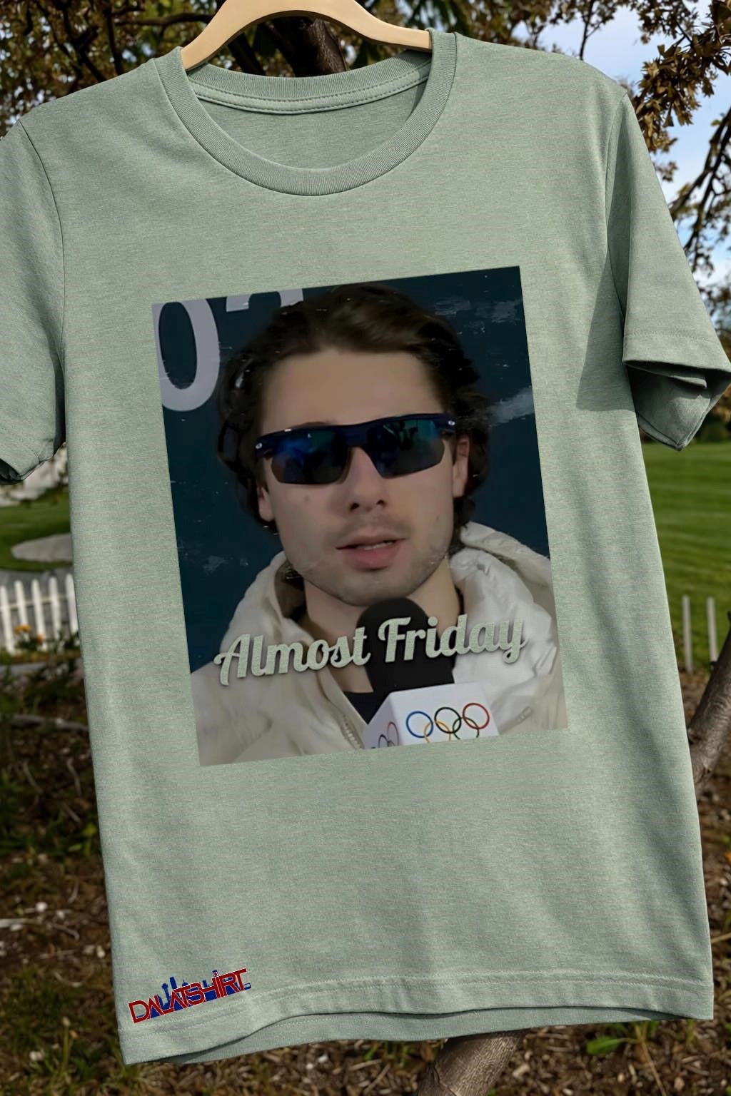Almost Friday Olympic Athlete Wearing Sunglasses In Winter Gear shirt