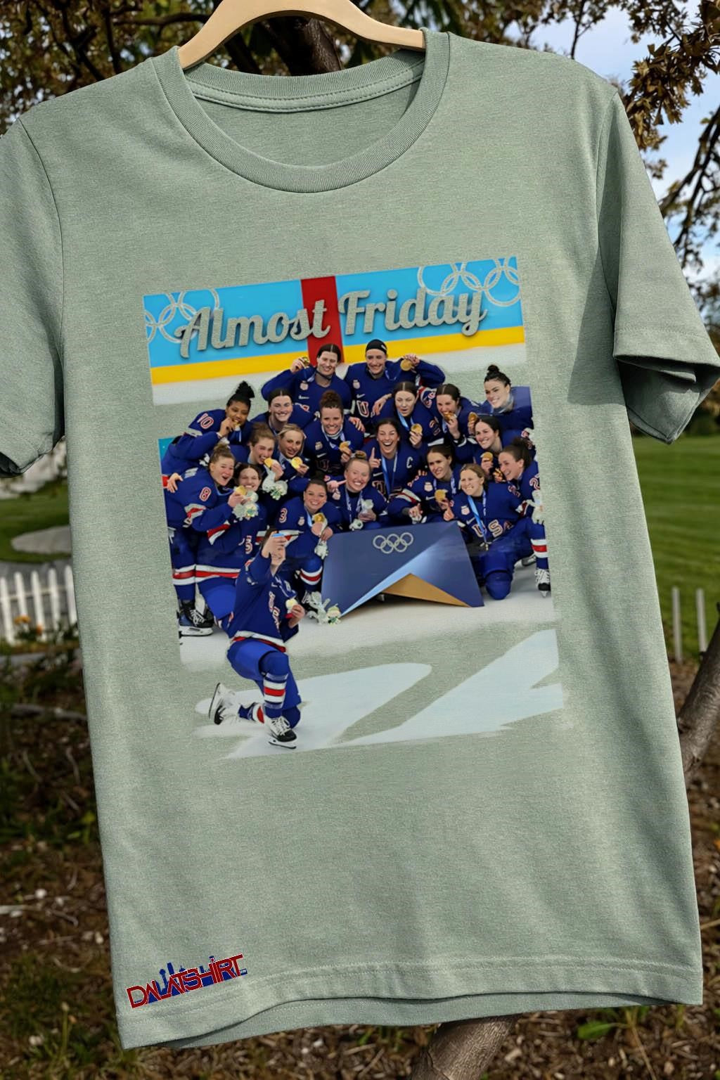 Almost Friday Team USA women hockey gold medal shirt