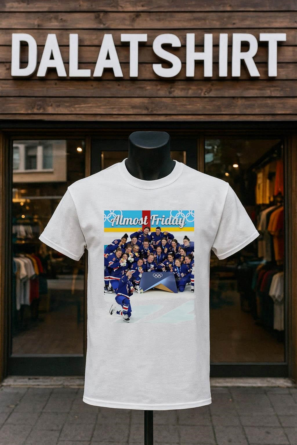 Almost Friday Team USA women hockey gold medal shirt