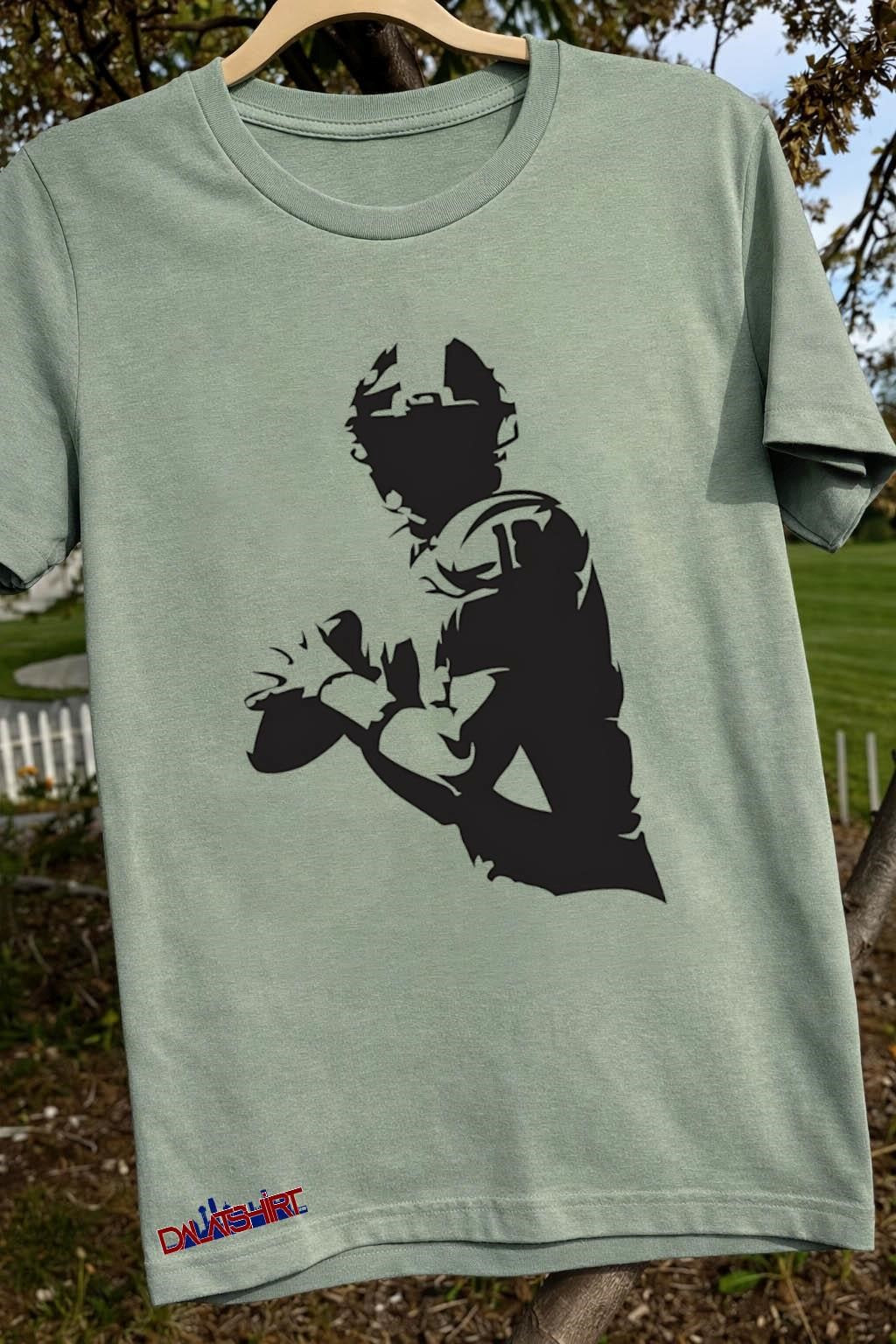 American Football Quarterback Player Silhouette Sports shirt