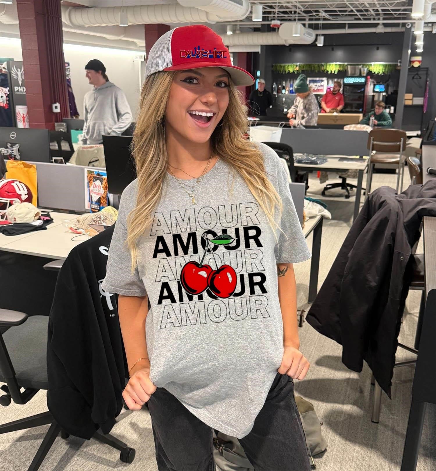 Amour Amour Amour Red Cherries shirt