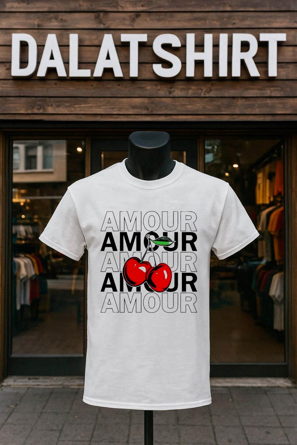 Amour Amour Amour Red Cherries shirt