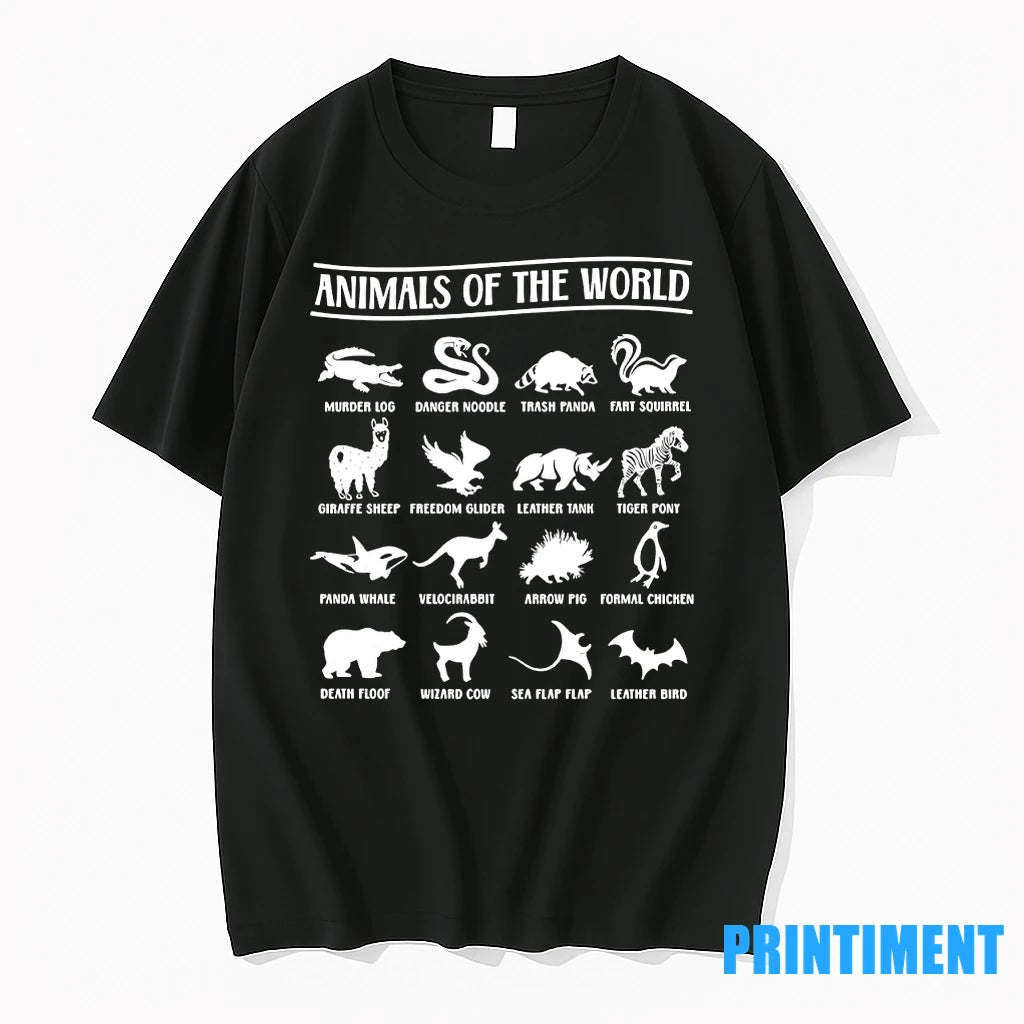 Animals Of The World Danger Noodle Trash Panda Fart Squirrel Tshirts Sweater