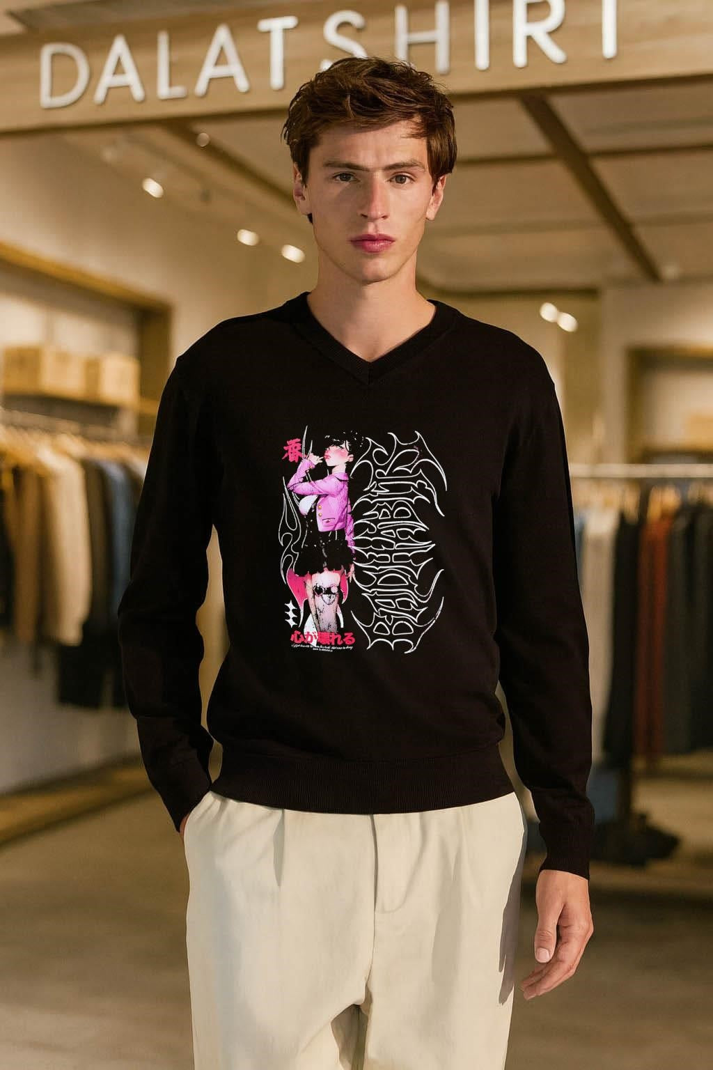 Anime Girl Bad Habit Harajuku Aesthetic Streetwear shirt