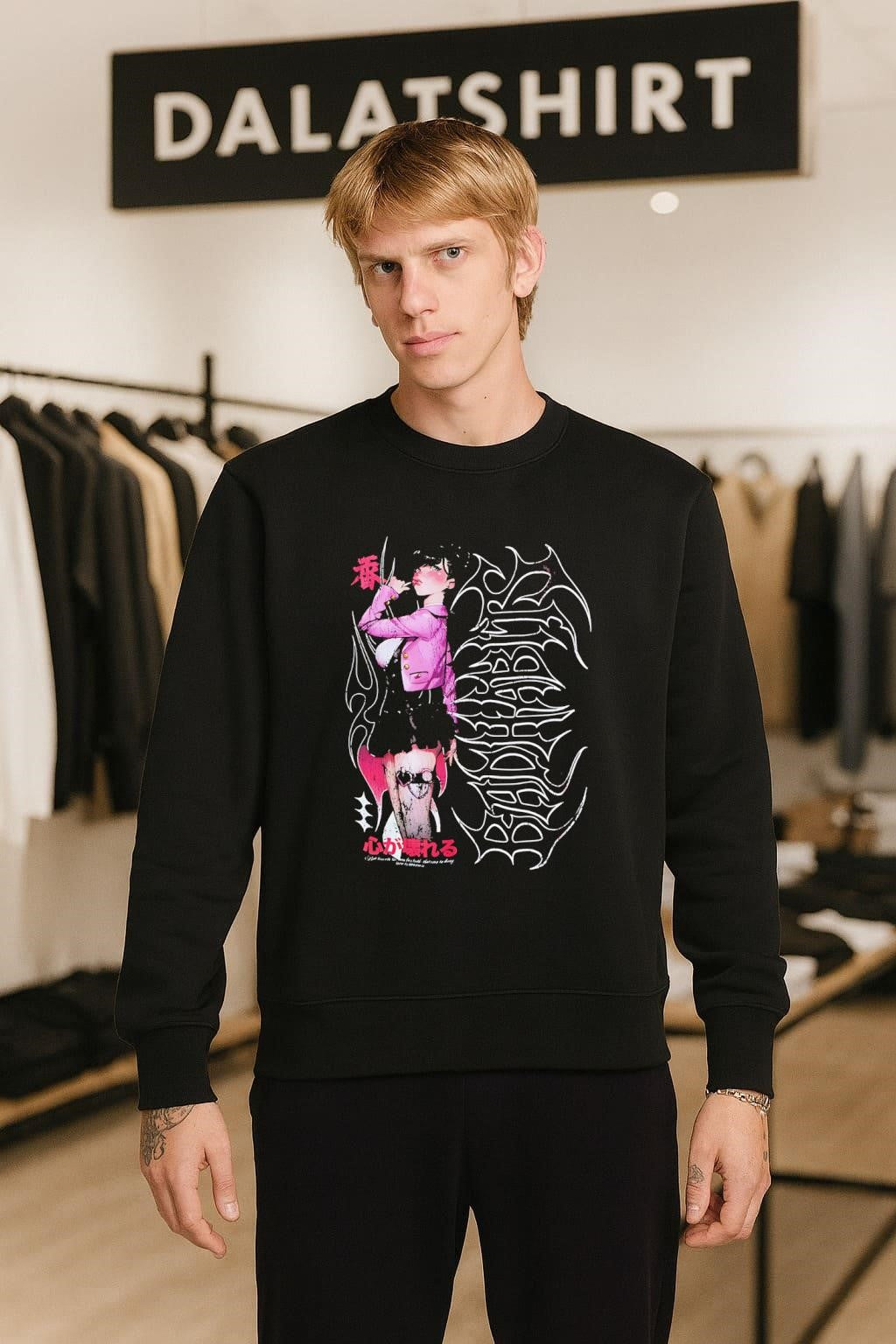 Anime Girl Bad Habit Harajuku Aesthetic Streetwear shirt
