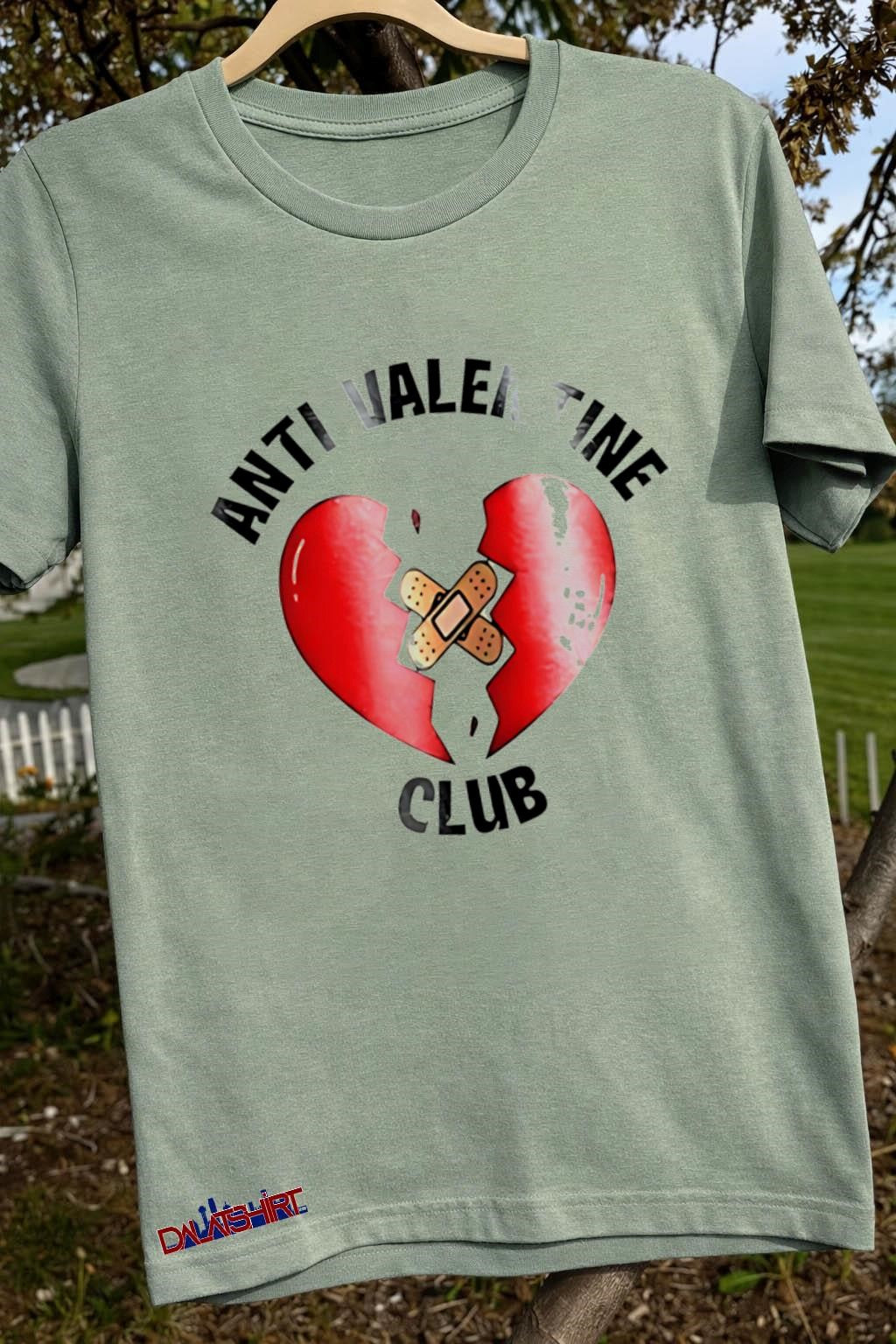 Anti Valentine Club Broken Heart Bandage shirt