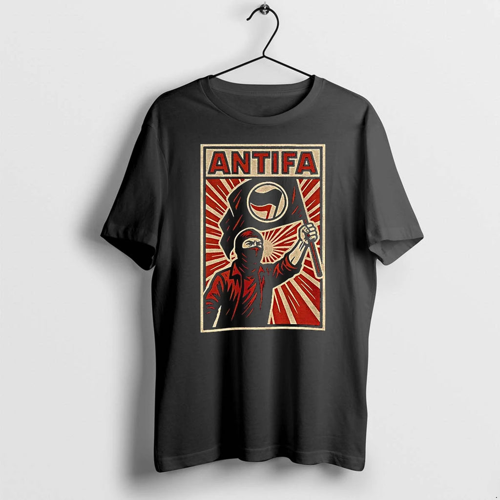 Antifa Soviet Style Propaganda Anti Fascist Political Tshirts Sweater