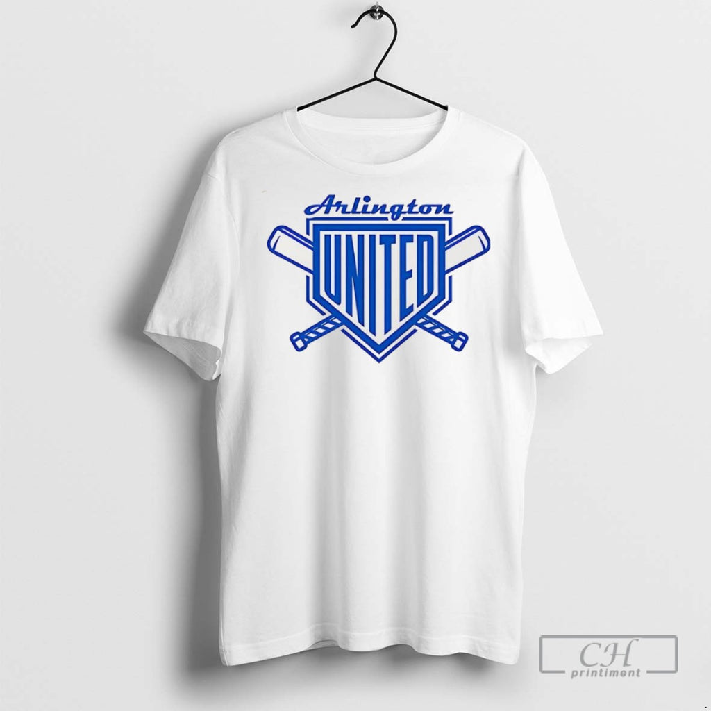Arlington United Baseball Full Print Logo T Shirts