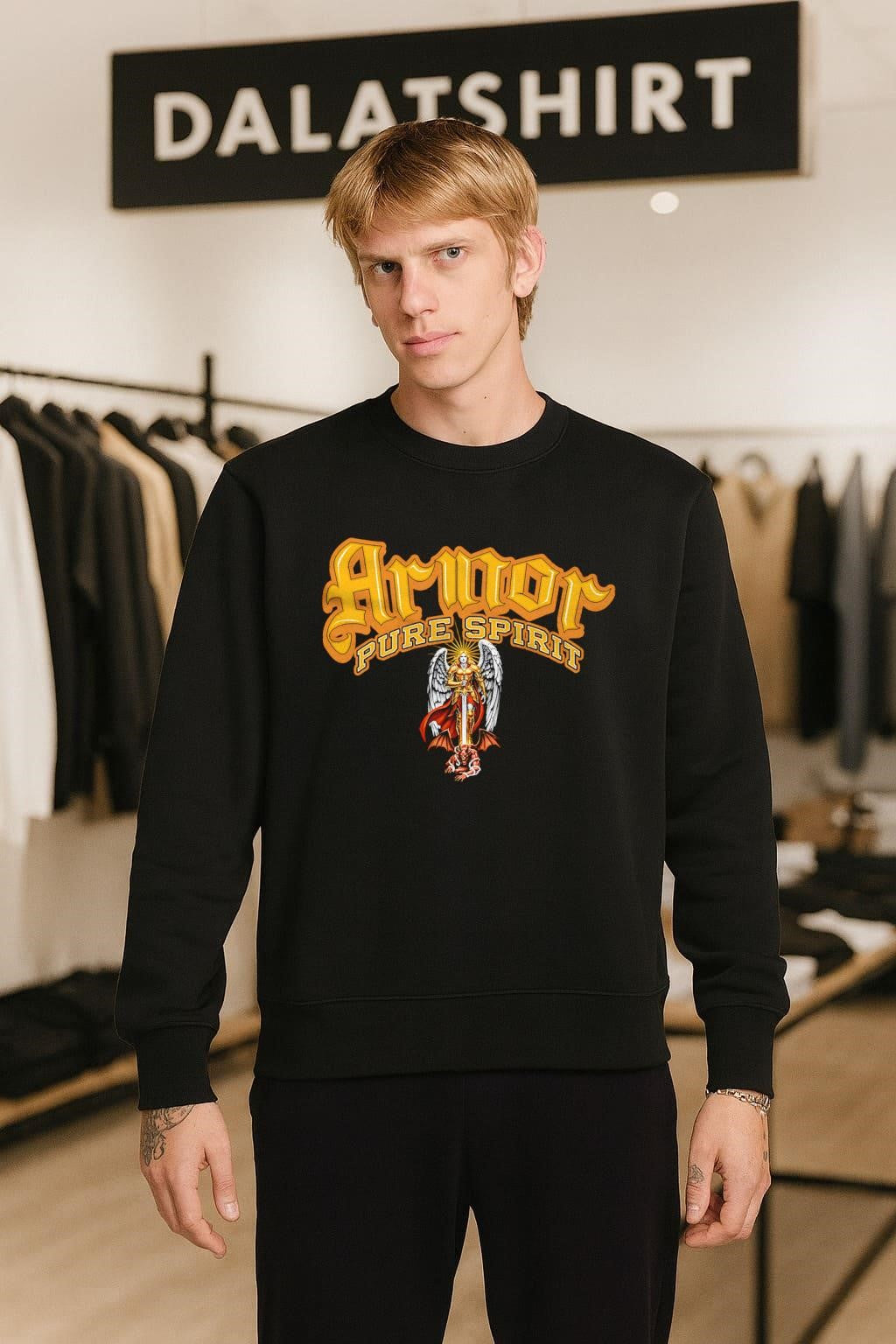 Armor Pure Spirit Archangel Michael Sword Slaying Devil shirt