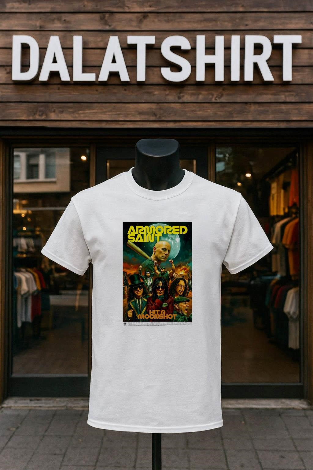 Armored Saint Hit A Moonshot Heavy Metal Band shirt