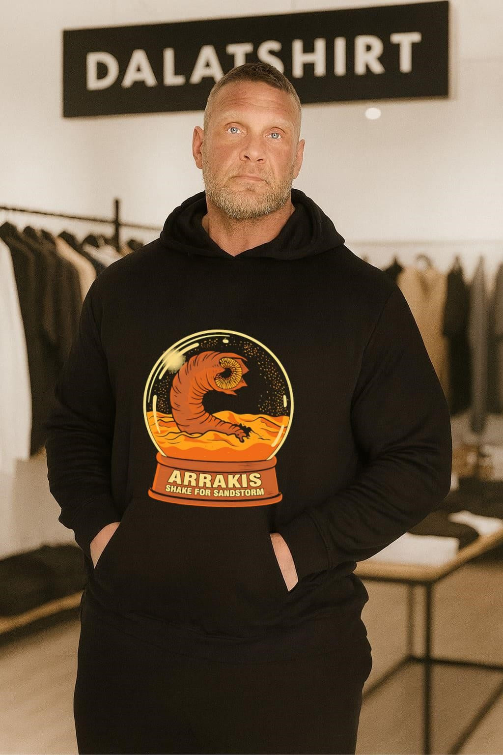 Arrakis Shake For Sandstorm Dune Shai-Hulud Sandworm Desert Snow Globe shirt
