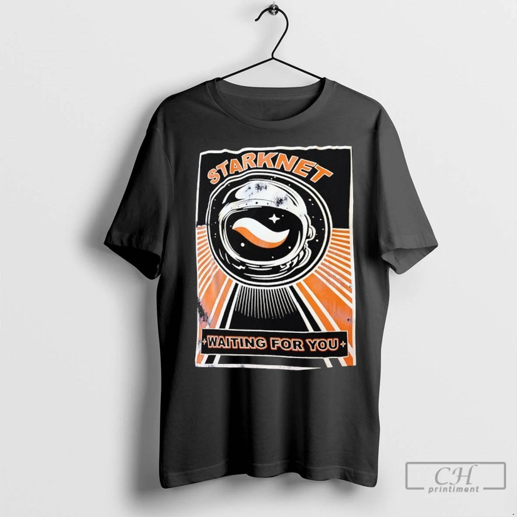 Astronaut Starknet Waiting For You T Shirts