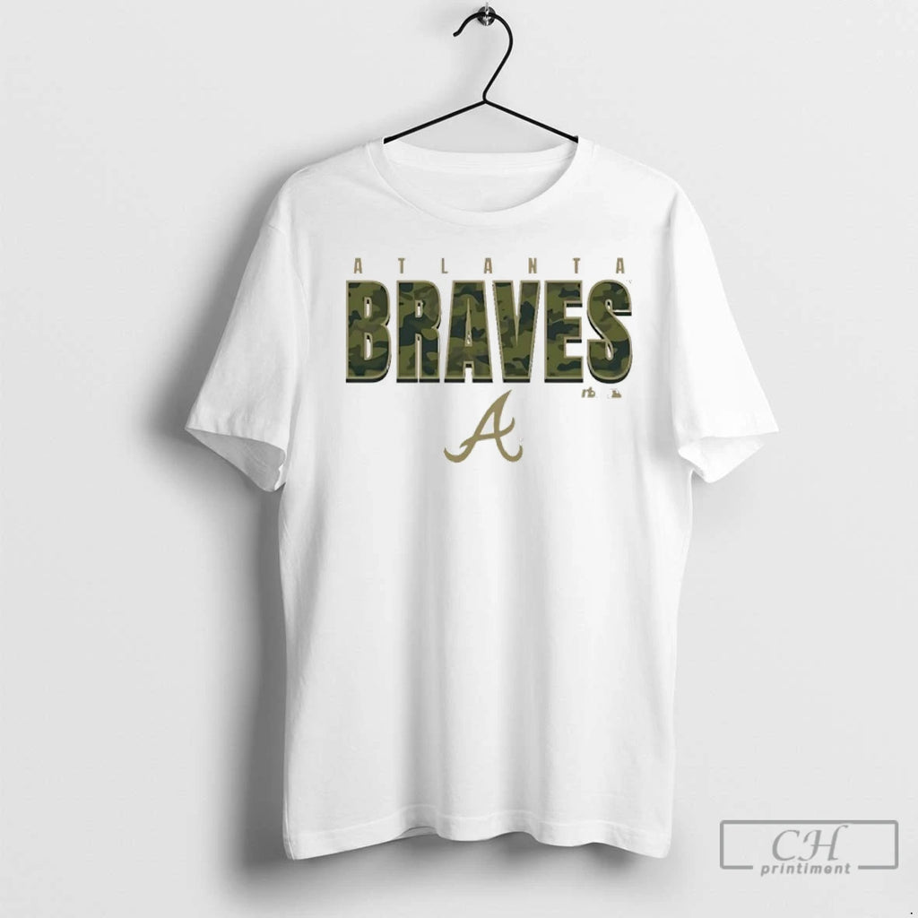 Atlanta Braves Camo Mlb Postseason 2025 T Shirts