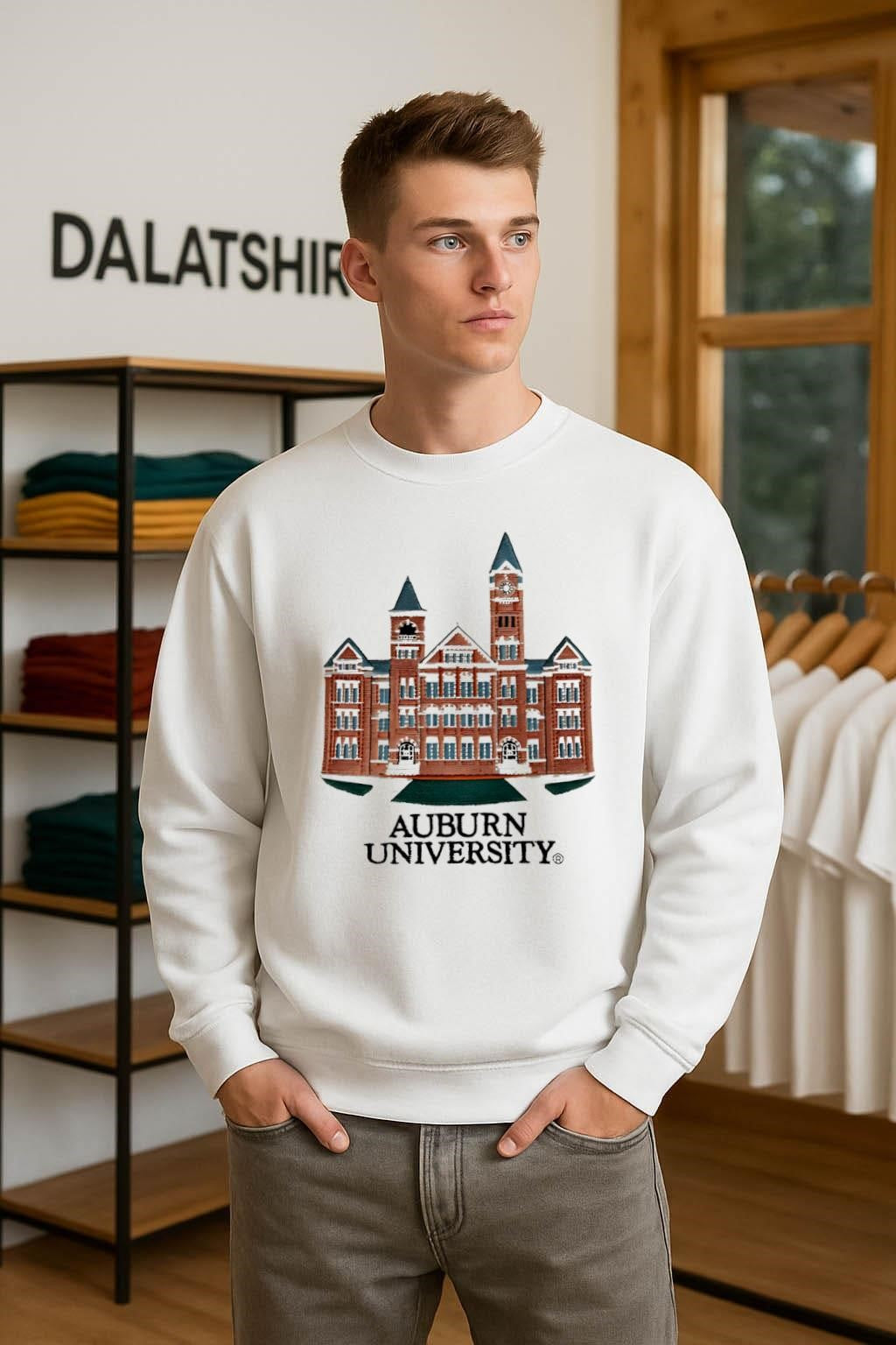 Auburn University Samford Hall Clock Tower Graphic shirt