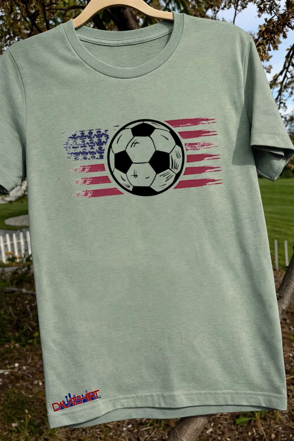 Awesome American Patriotic Flag Soccer shirt