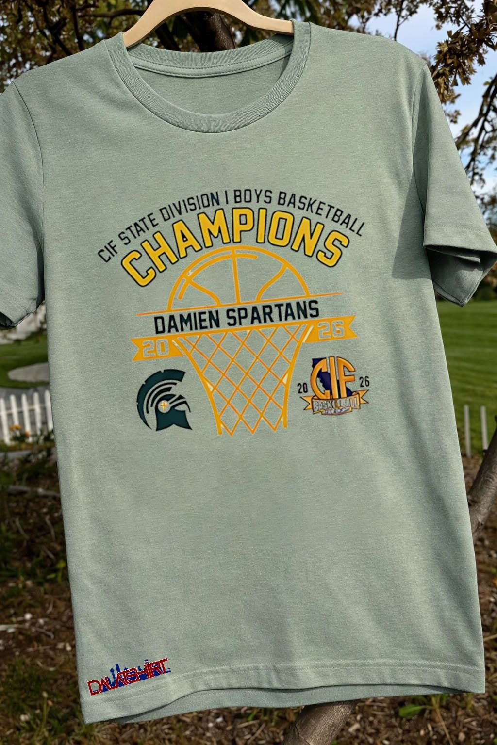 Awesome Damien Spartans 2026 CIF State Division I Boys Basketball Champions shirt