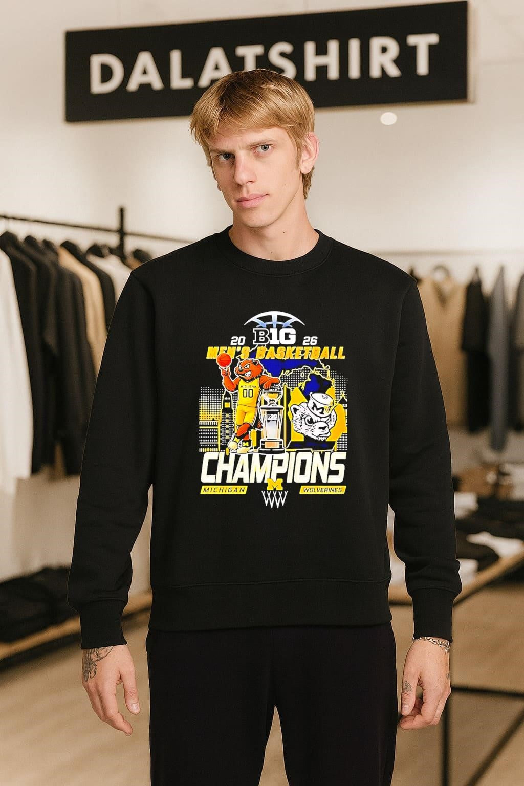 B1G 2026 Men’s Basketball Champions Michigan Wolverines shirt