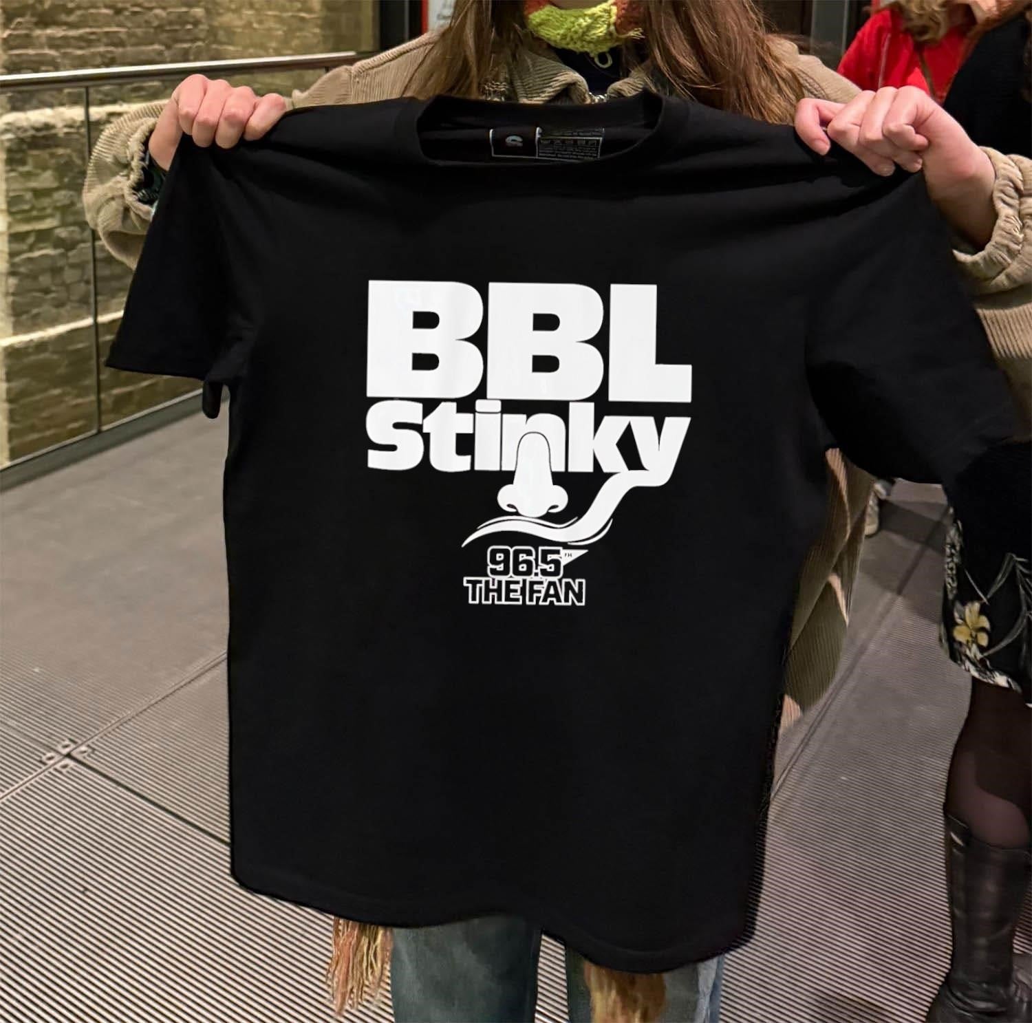 BBL Stinky Nose Mustache 96.5 THE FAN Sports Radio shirt