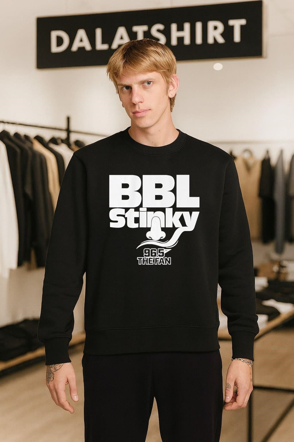 BBL Stinky Nose Mustache 96.5 THE FAN Sports Radio shirt