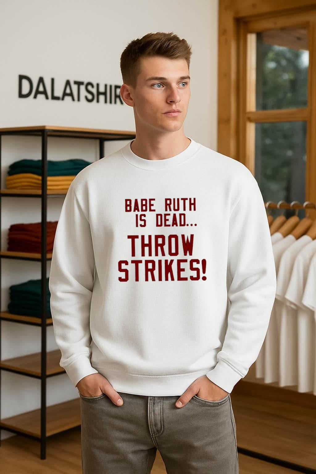 Babe Ruth Is Dead Throw Strikes shirt