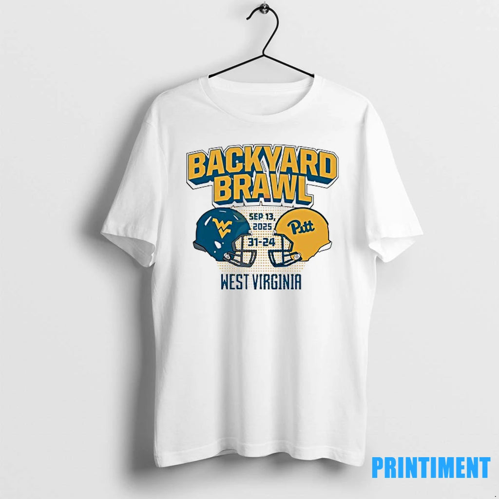 Backyard Brawl West Virginia Vs Pittsburgh Panthers 31 24 2025 Tshirts Sweater