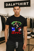 Bad Bunny Puerto Rico Flag Singer Music Artist Graphic shirt