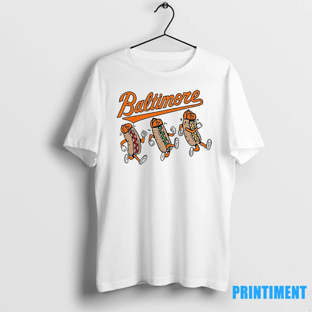 Baltimore Orioles Hot Dog Race Tshirts Sweater