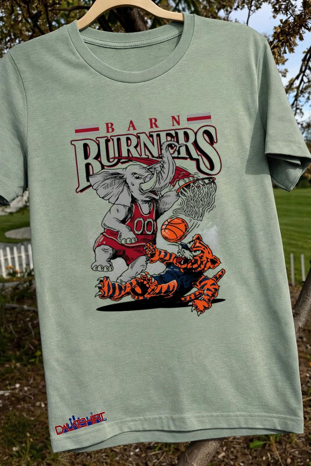 Barn Burners Elephant Basketball Tiger Slam Dunk shirt