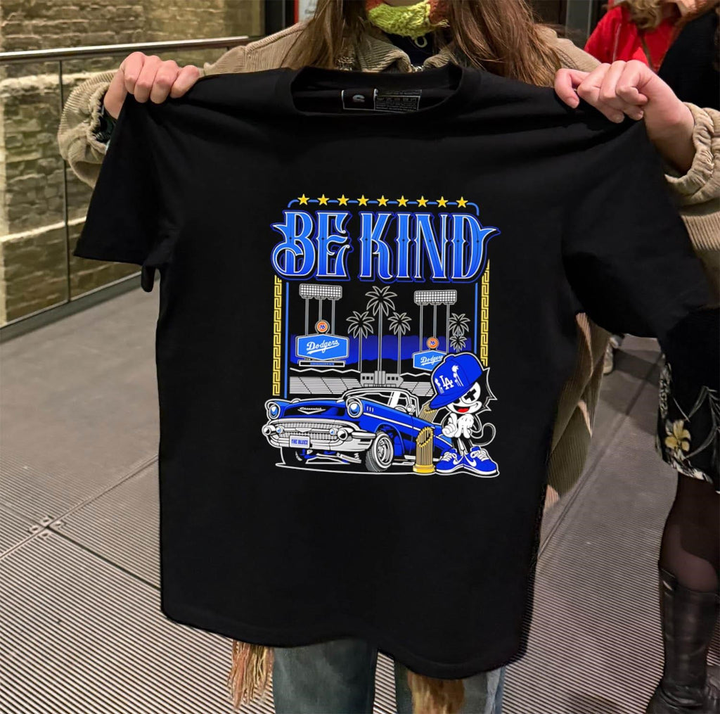 Be Kind LA Dodgers Stadium Chevy Bel Air Felix shirt