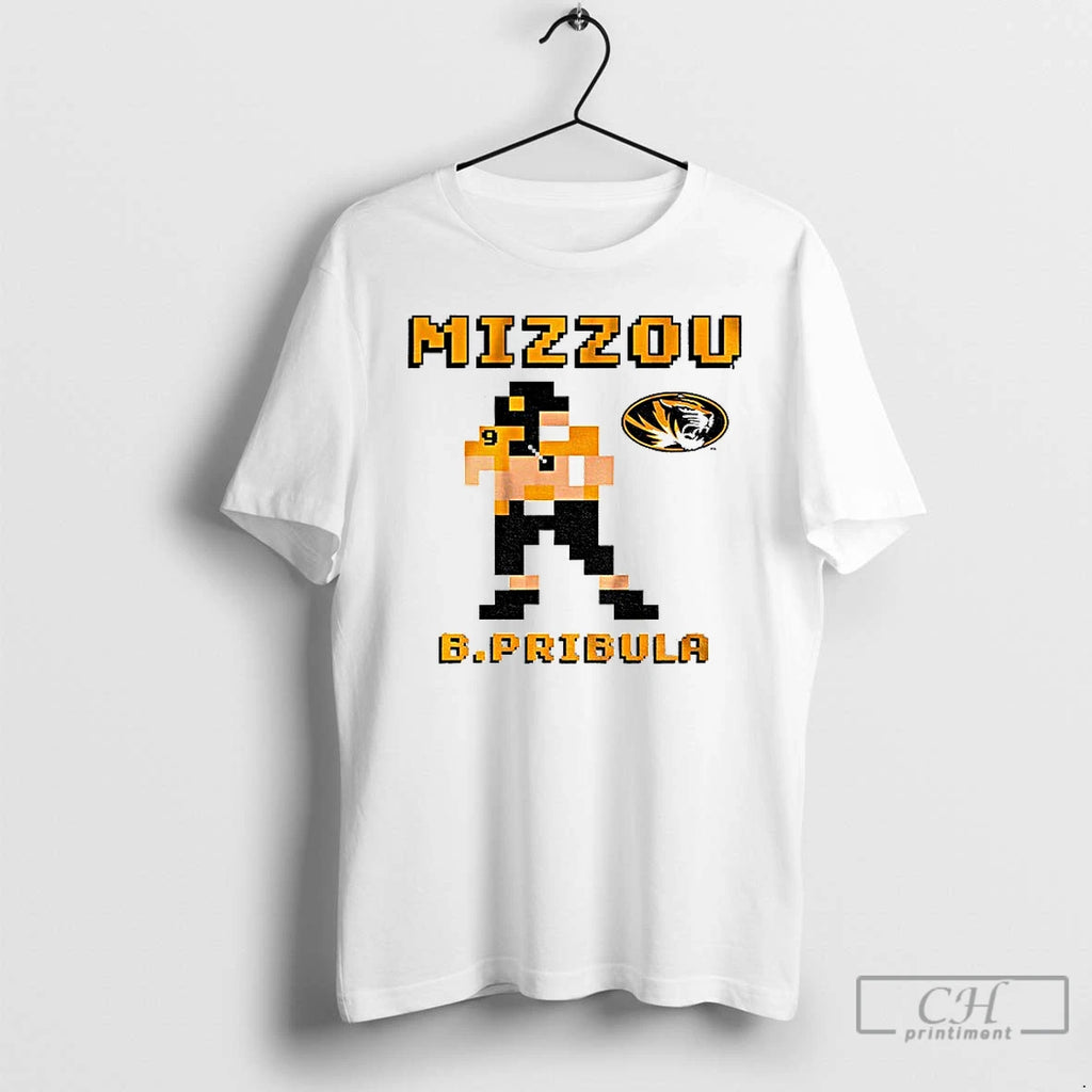 Beau Pribula Missouri Tigers Football Retro Baller 2025 T Shirts