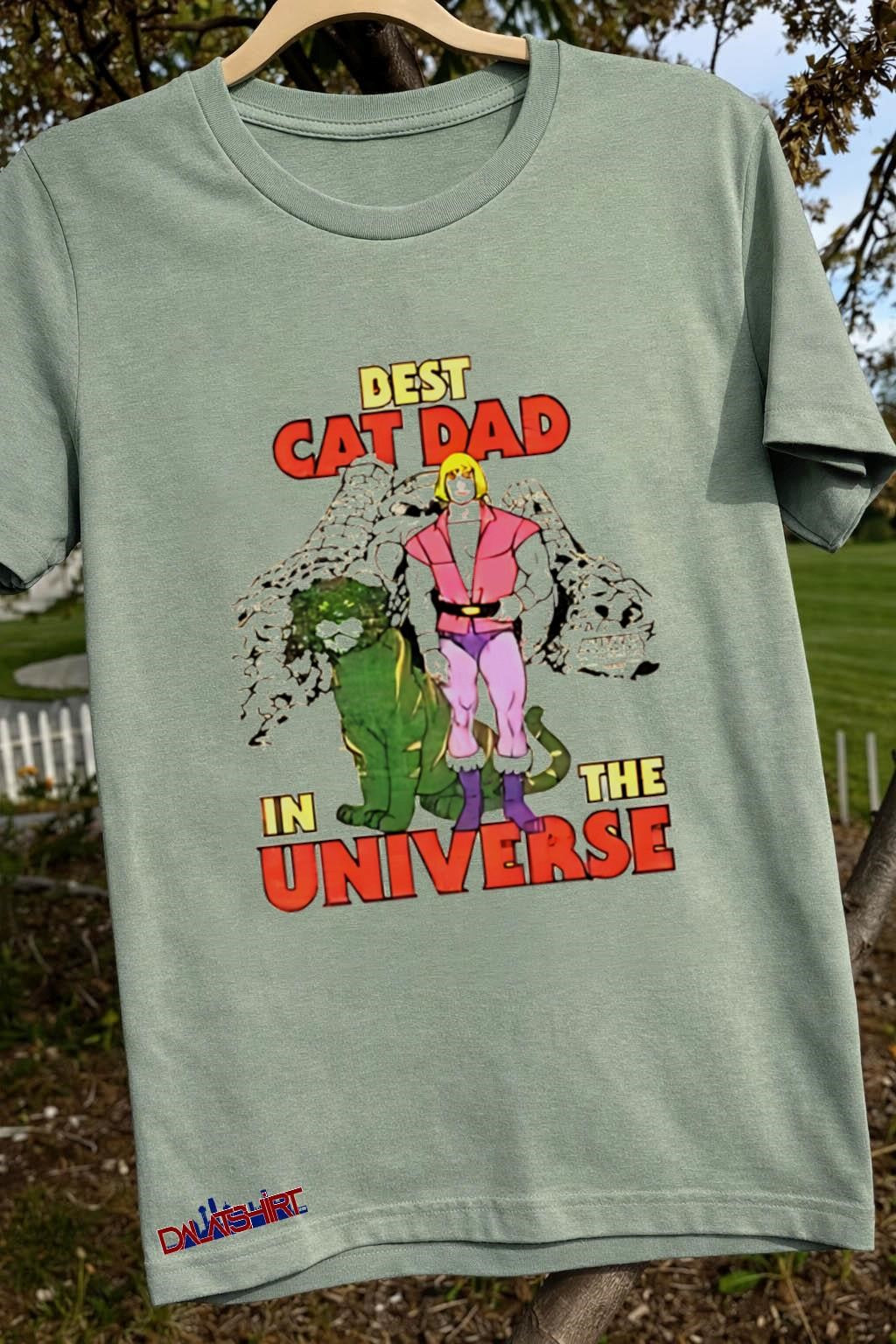 Cat Dad In The Universe He-Man Battle Cat shirt