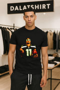 Jaxon Smith-Njigba Number 11 Sunglasses Holding Football Gesture shirt