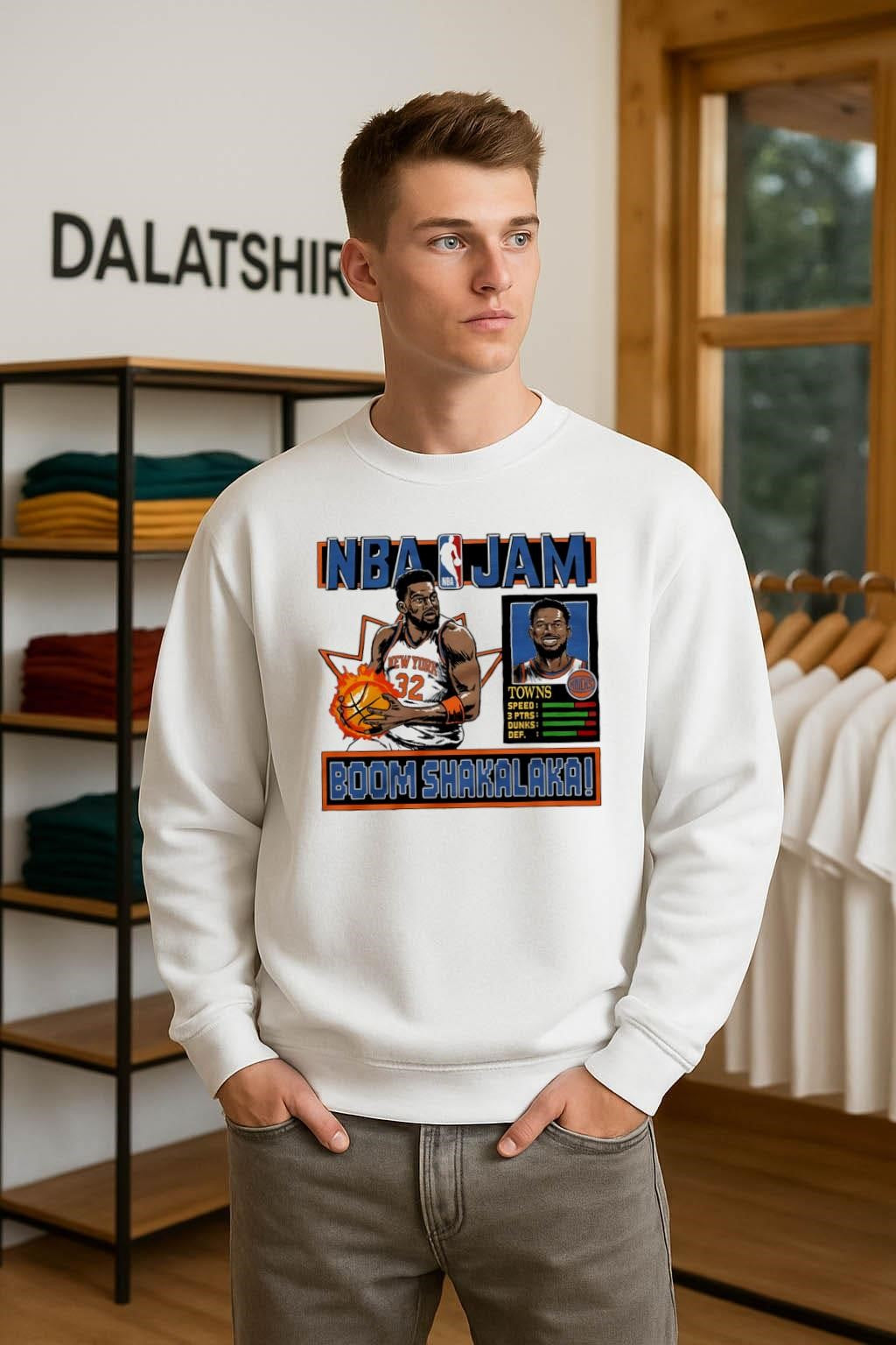 NBA Jam Knicks Karl-Anthony Towns Boom Shakalaka shirt