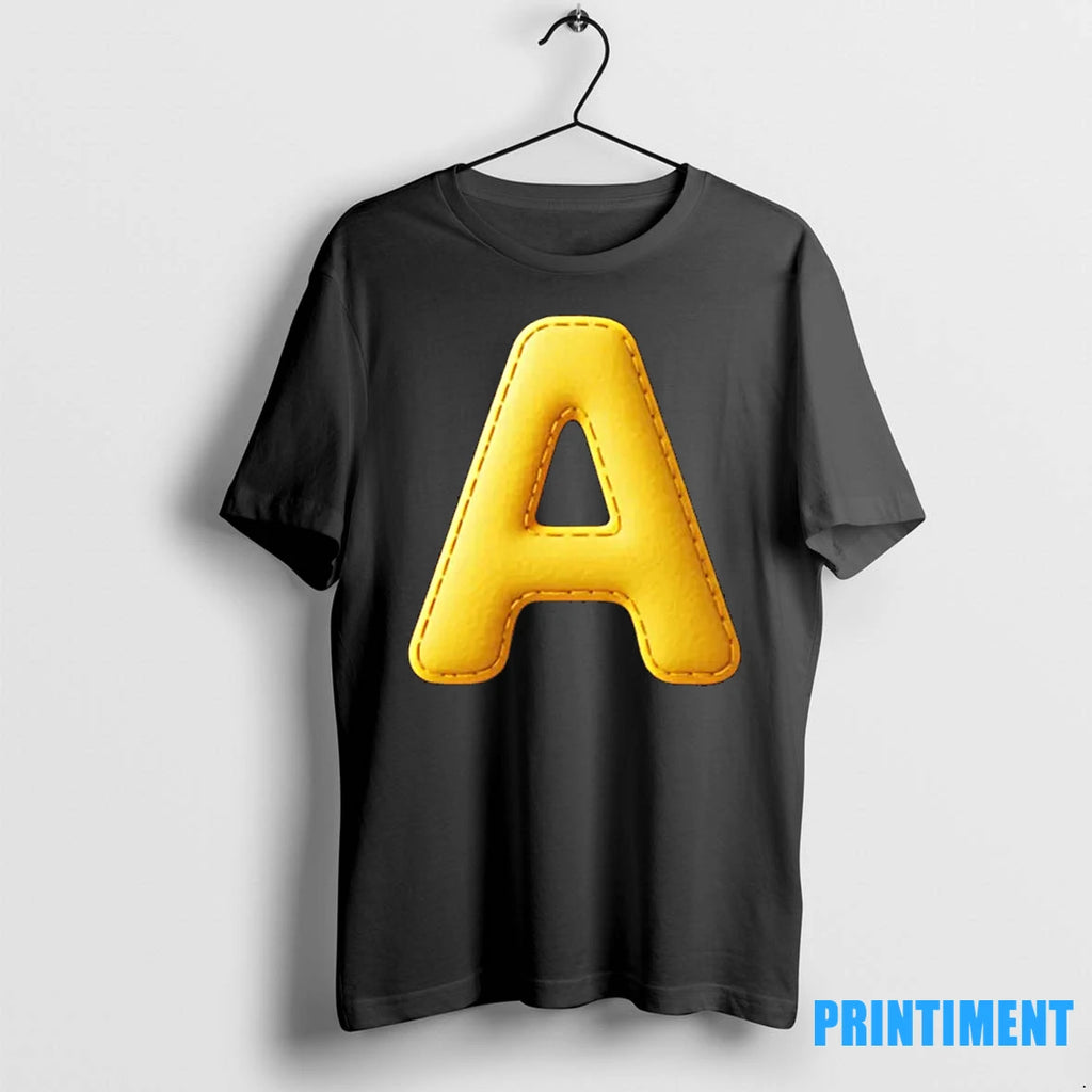 Big Yellow Letter A Halloween Costume Tshirts Sweater